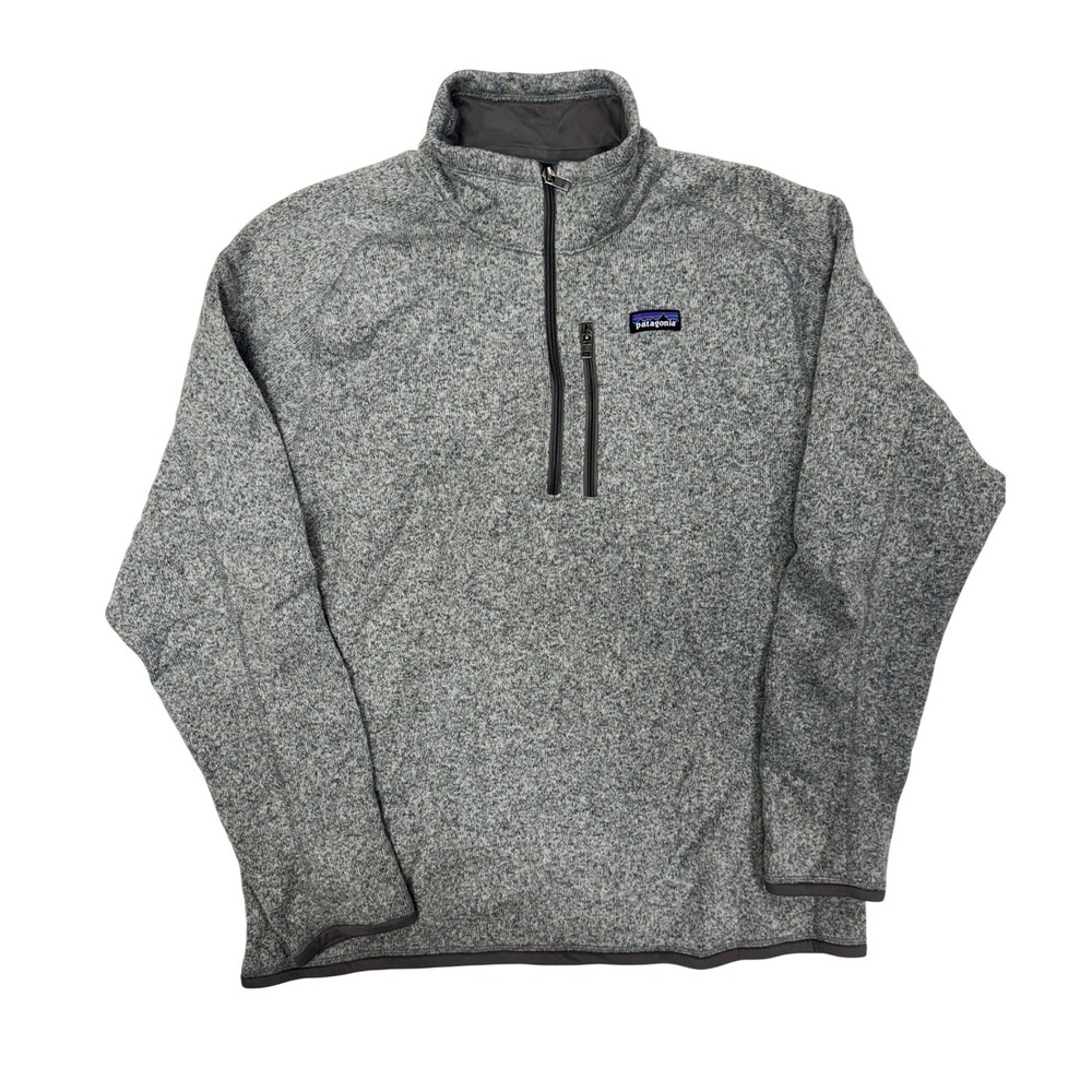 Patagonia Better Sweater 1/4 Zip Pullover Grey Heather XL Mens